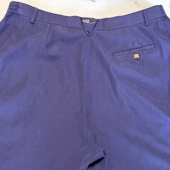 Vintage Jamie Sadock Shorts Plus Sz 18 Golf High Waist Zip Pockets Purple Blue - Picture 8 of 9